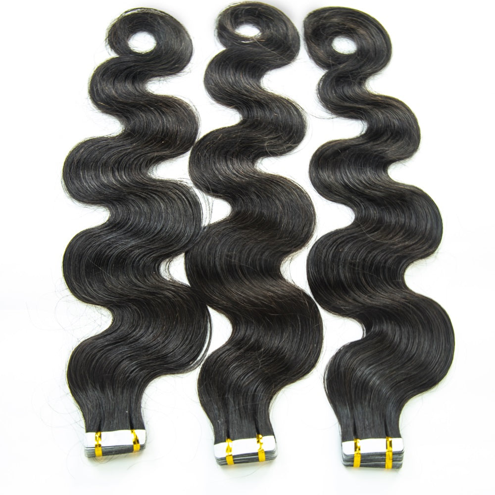 XBL Hair Body Wave Human Hair PU Tape In Virgin Human Hair Extensions