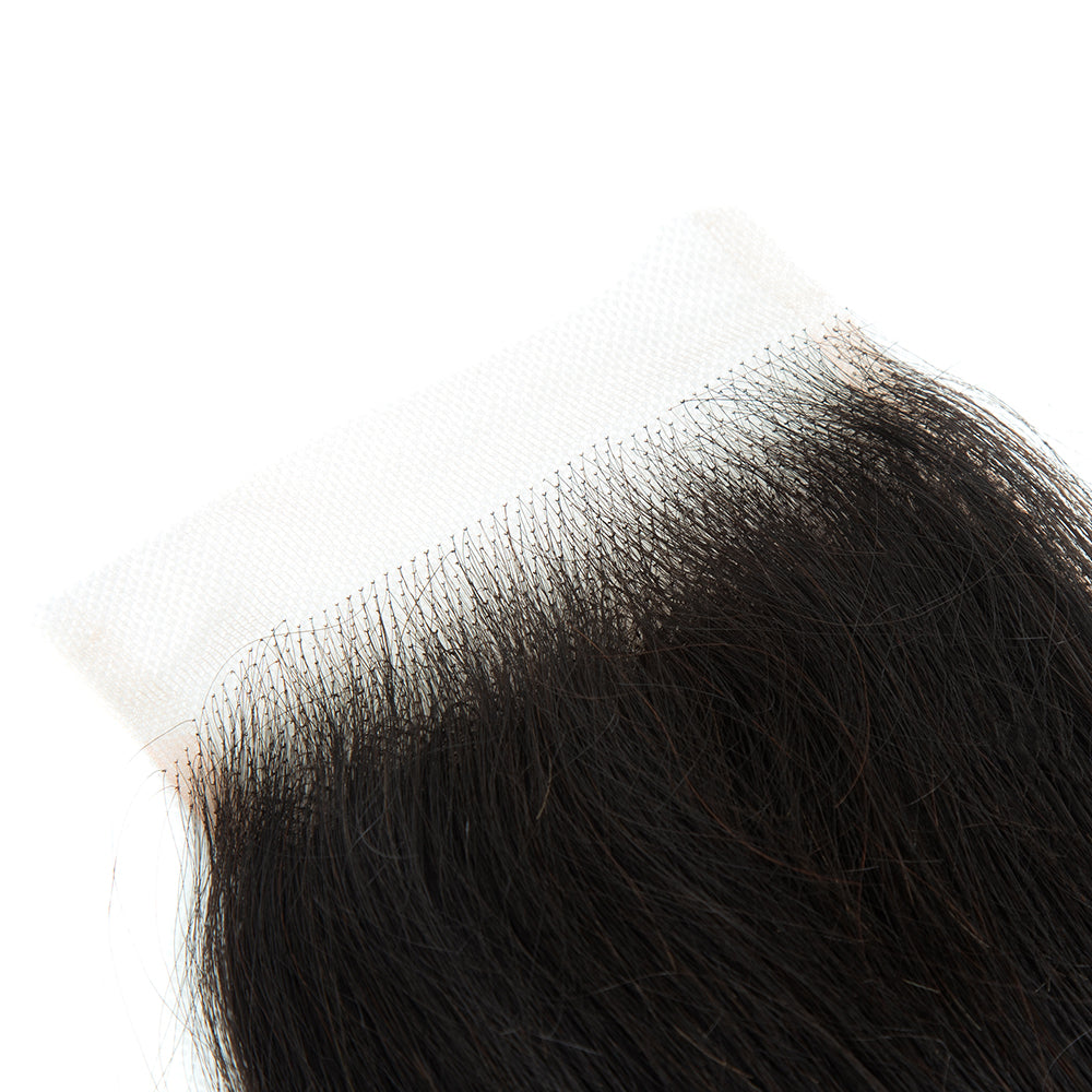 XBL Hair 4x4 HD Lace Closure Straight Wave Small Knots 100% Human Hair