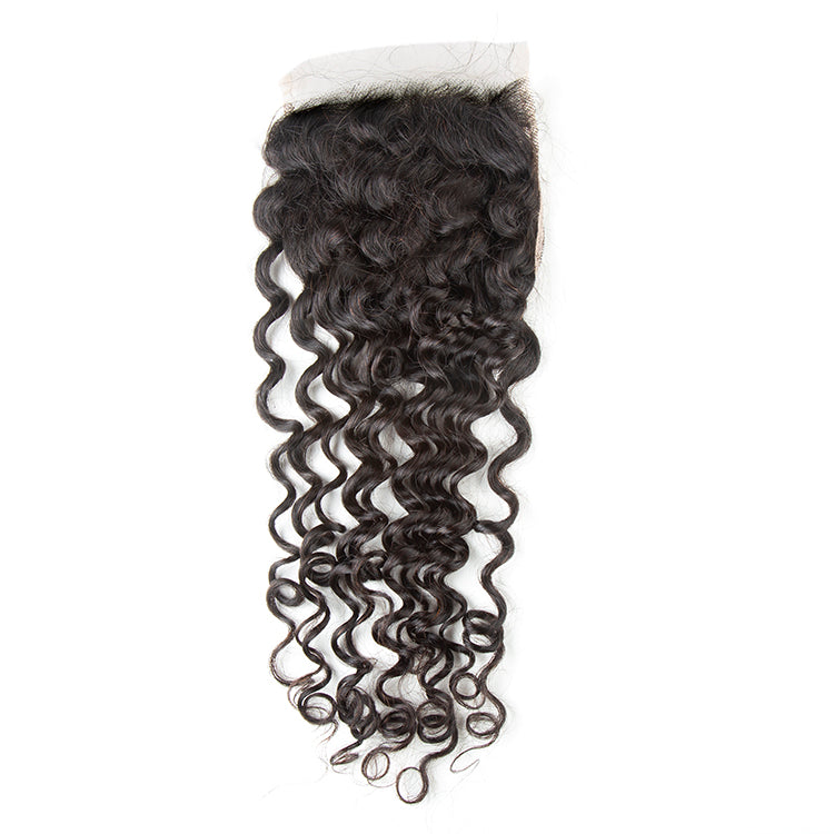 XBL Hair 9A/10A12A 5x5 Lace Closure With 3 Bundles Jerry Curl Human Hair Bundles