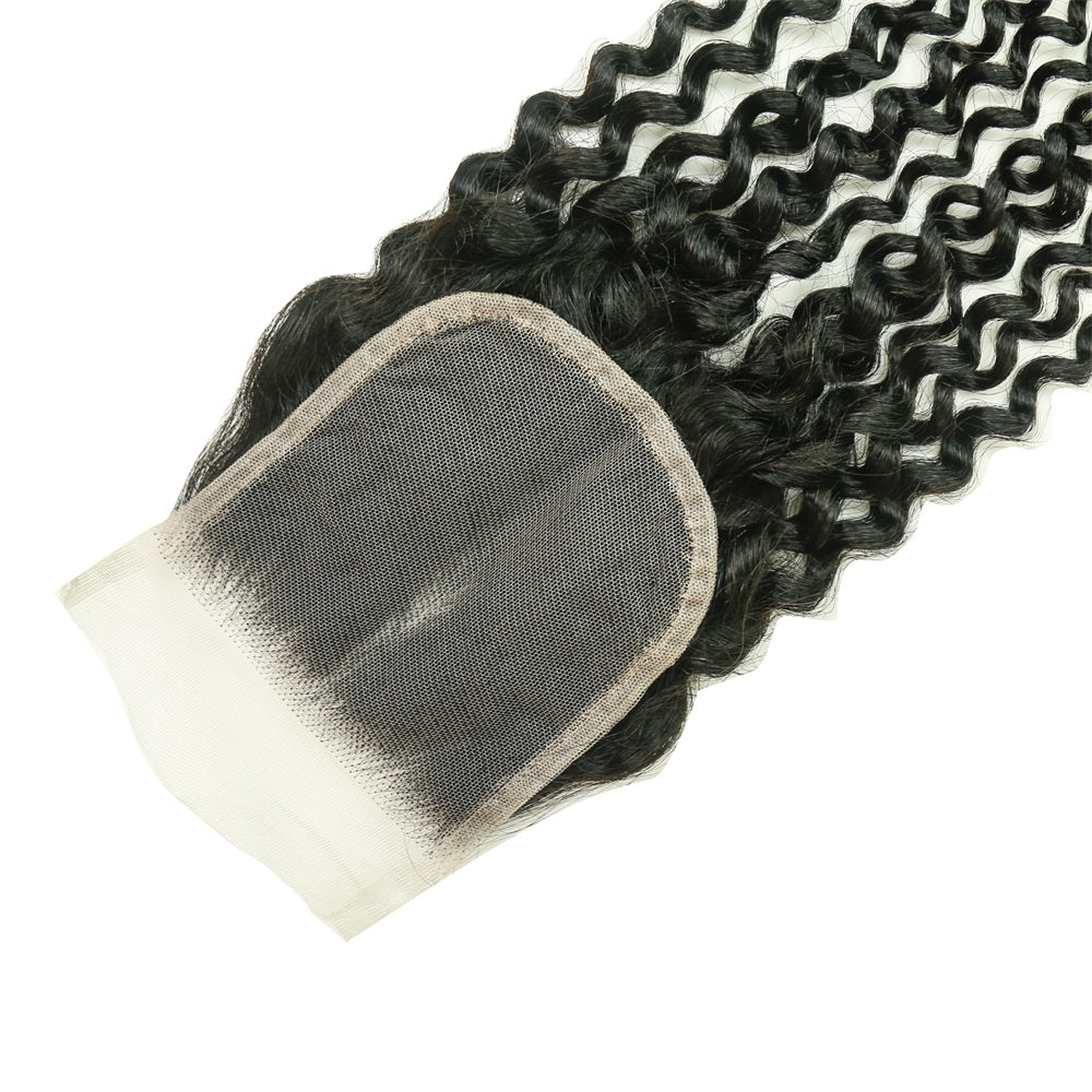 XBL Hair 4x4 Transparent Lace Closure Curly Deep Curly