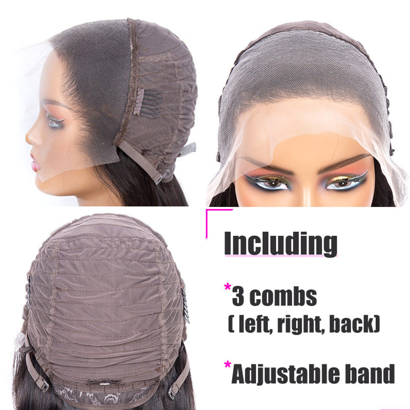 XBL Hair 13x4/13x6 HD Full Frontal Wig Loose Deep Wave Lace Front Wig Bleached Small Knots