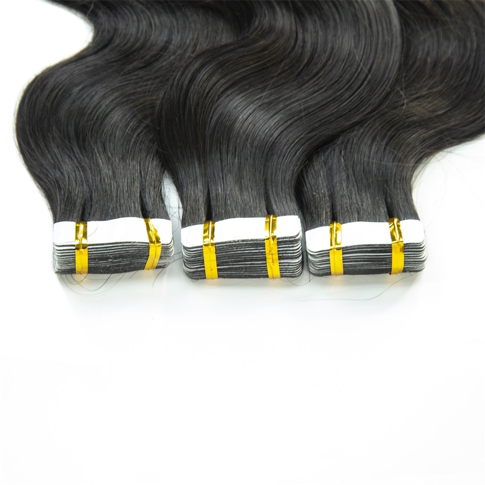 XBL Hair Body Wave Human Hair PU Tape In Virgin Human Hair Extensions