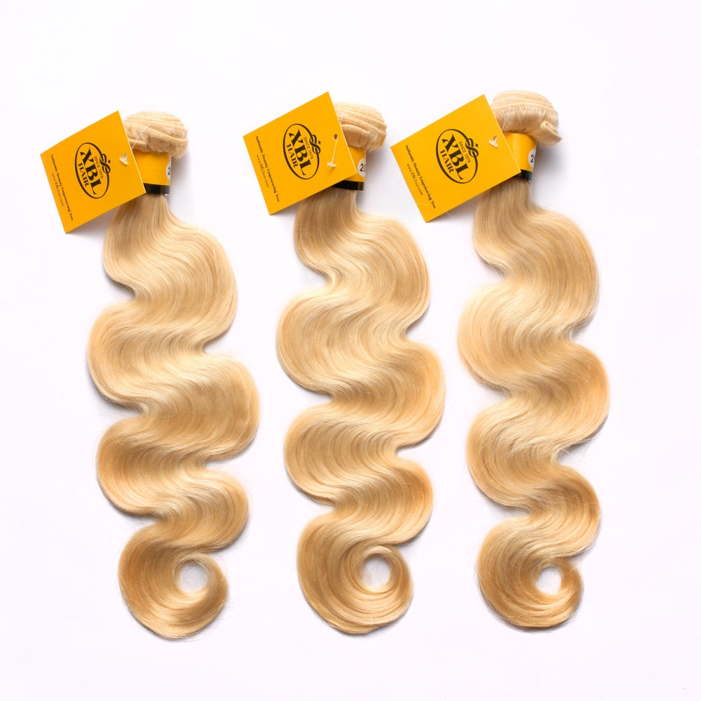 Miss Flawless 613 Blonde Raw Body Wave Hair High Density xblhair Dye any Color