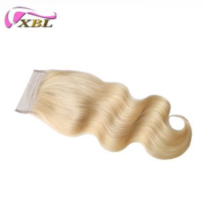 613 Top Quality 4×4 Blonde Body Wave Lace Closure