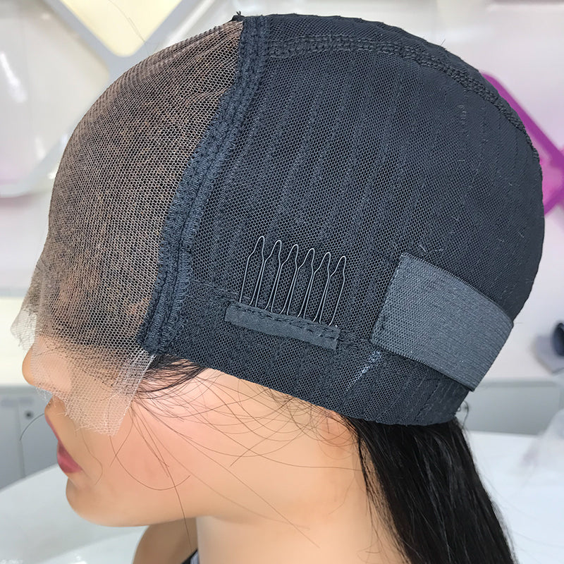 XBLhair Glueless 5x5 HD Closure Wig Pineapple Wave 200% Density with Bleached Knots