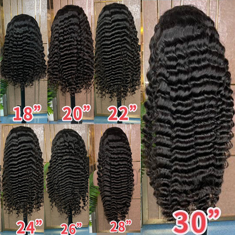 XBLhair Bleached Knots 200% Density Glueless Ready to Go 5x5 HD Closure Wig Pineapple Wave with C Part and  Preplucked Hairline