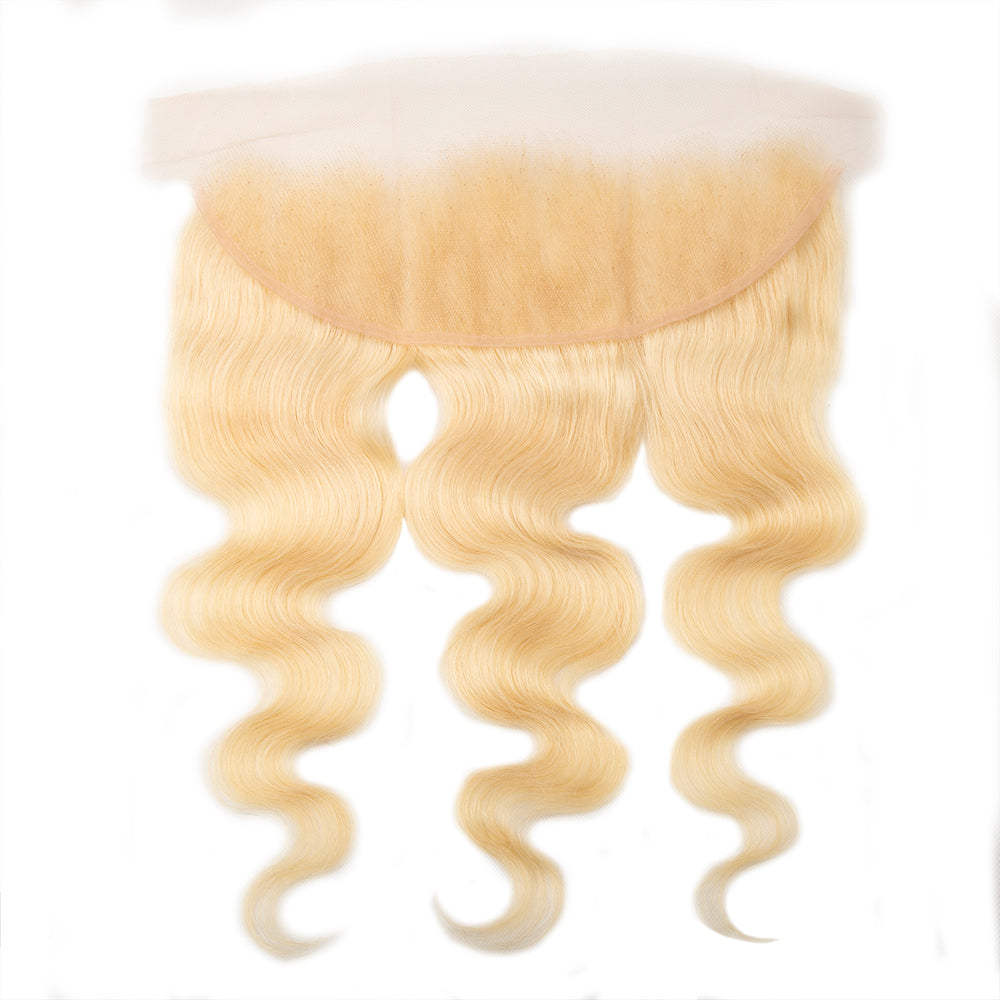 XBL Hair #613 Blonde 13x4 Transparent Lace Frontal Body Wave