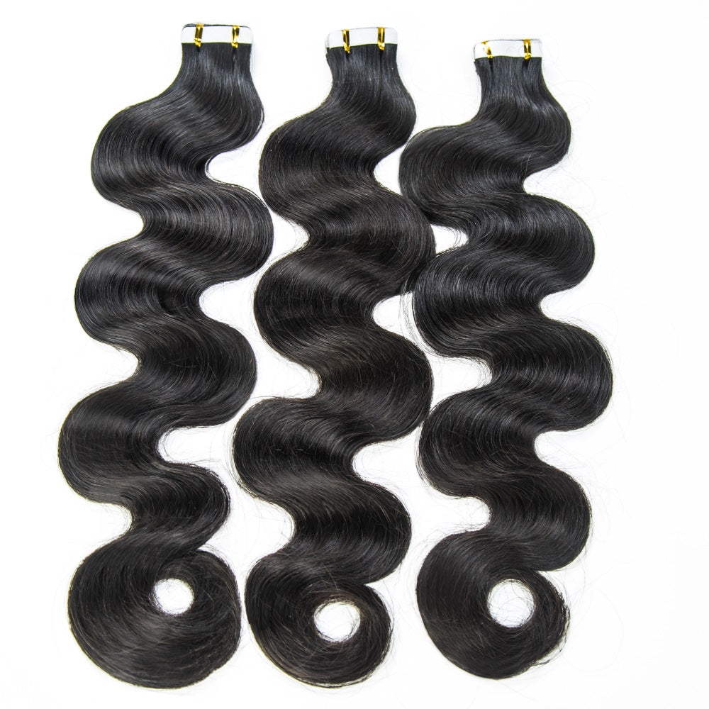 XBL Hair Body Wave Human Hair PU Tape In Virgin Human Hair Extensions