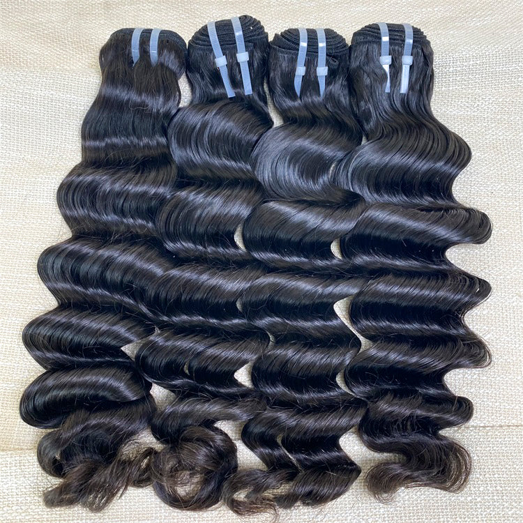 XBLhair Miss Flawless Raw Hair Loose Deep Hair 3Pcs Human Hair Extensions From One Donor