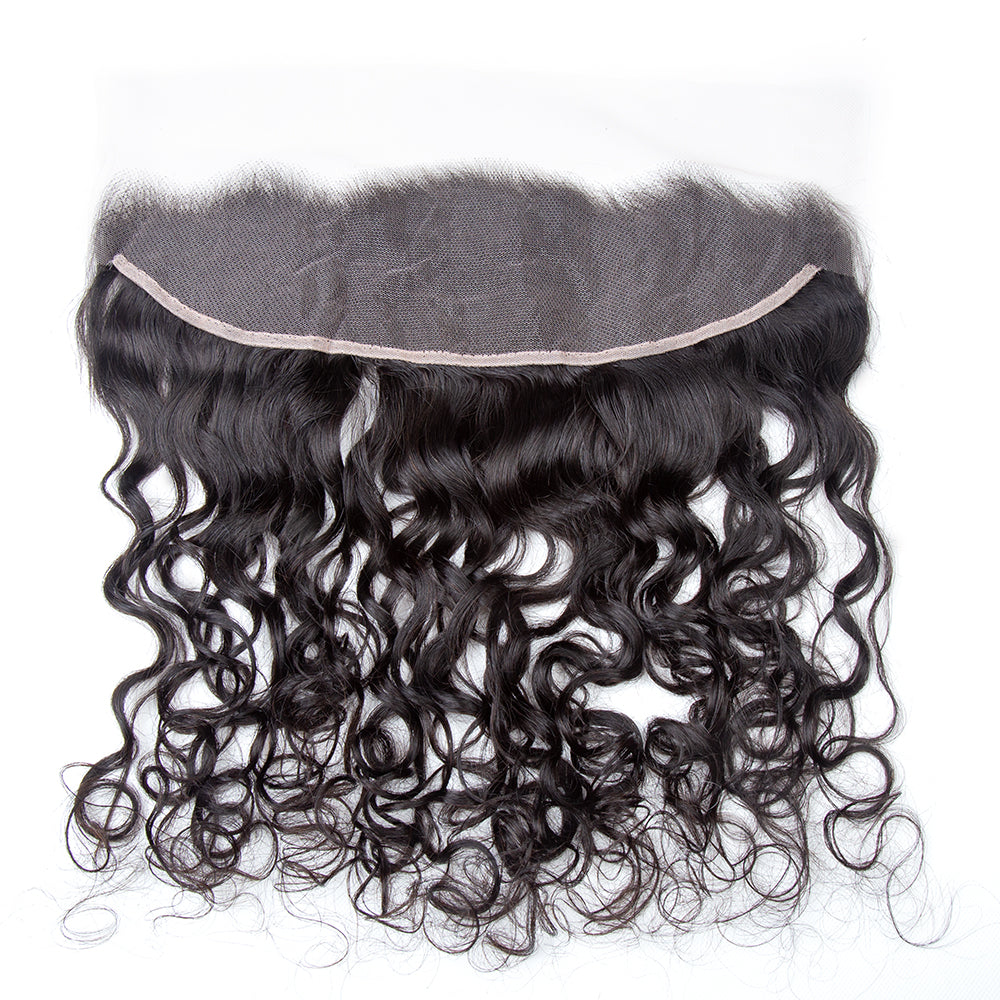XBL Hair 13x4 Transparent Lace Frontal Water Wave Small Knots Pre-plucked Hairline