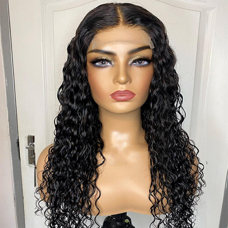 XBLhair Water Wave Glueless Ready to Go Wig 5x5 HD Cloure Wig With Small Knots and Preplucked Hairline