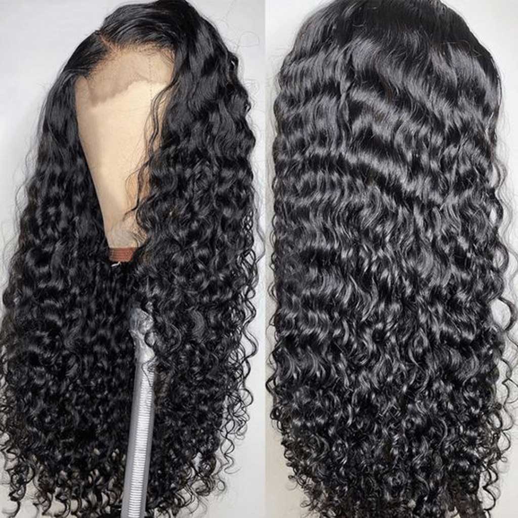 XBL Hair Water Wave Wigs 4x4/5x5/6x6 HD Lace Closure Wig Bleached Small Knots