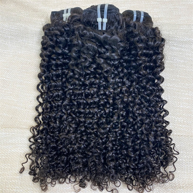 XBLhair Miss Flawless Raw Hair One Donor Hair 3 Bundles/Lot Curly Hair Weaves Hair Bundles