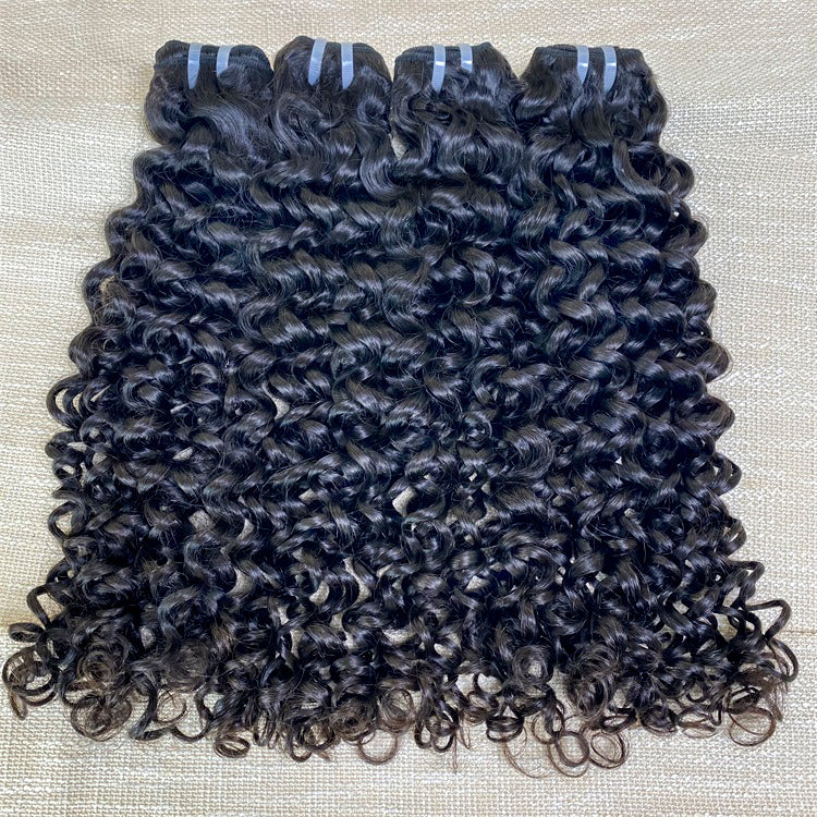 XBLhair Miss Flawless Raw Hair Jerry Curl 3Pcs Human Hair Extensions Raw Human Hair Weave From Single Donor