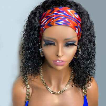 Deep Wave Headband Wig Pretty Hair Glueless Hair Wig