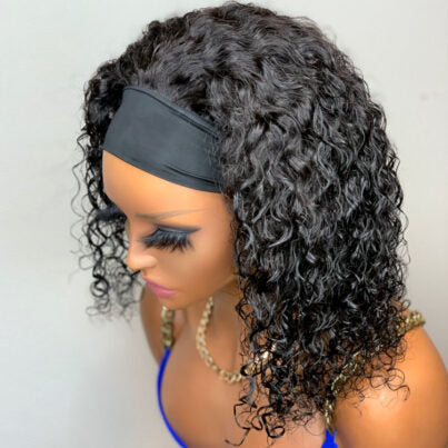 Deep Wave Headband Wig Pretty Hair Glueless Hair Wig