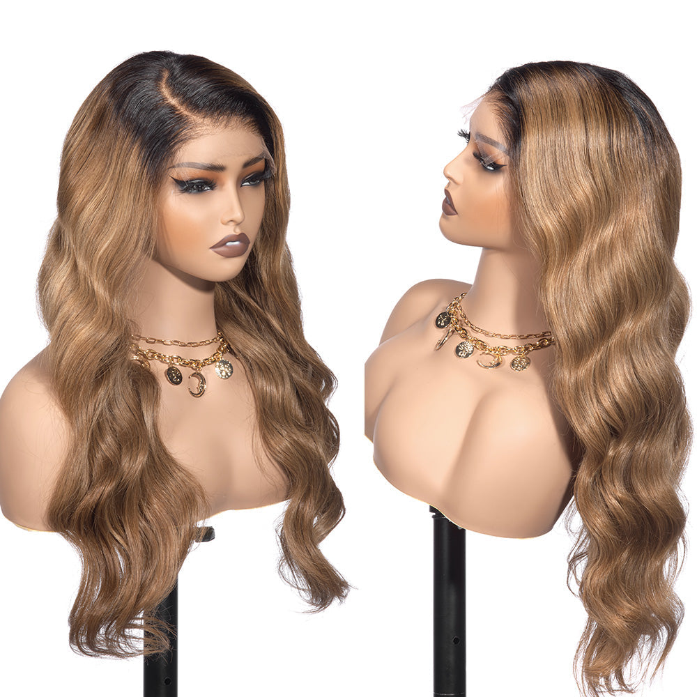 Professional Stylist Wig Tina A03 Colored Glueless Ready to Go Wig 5x5/13x4 HD Wig With Small Knots and Preplucked Hairline and Bleached Knots