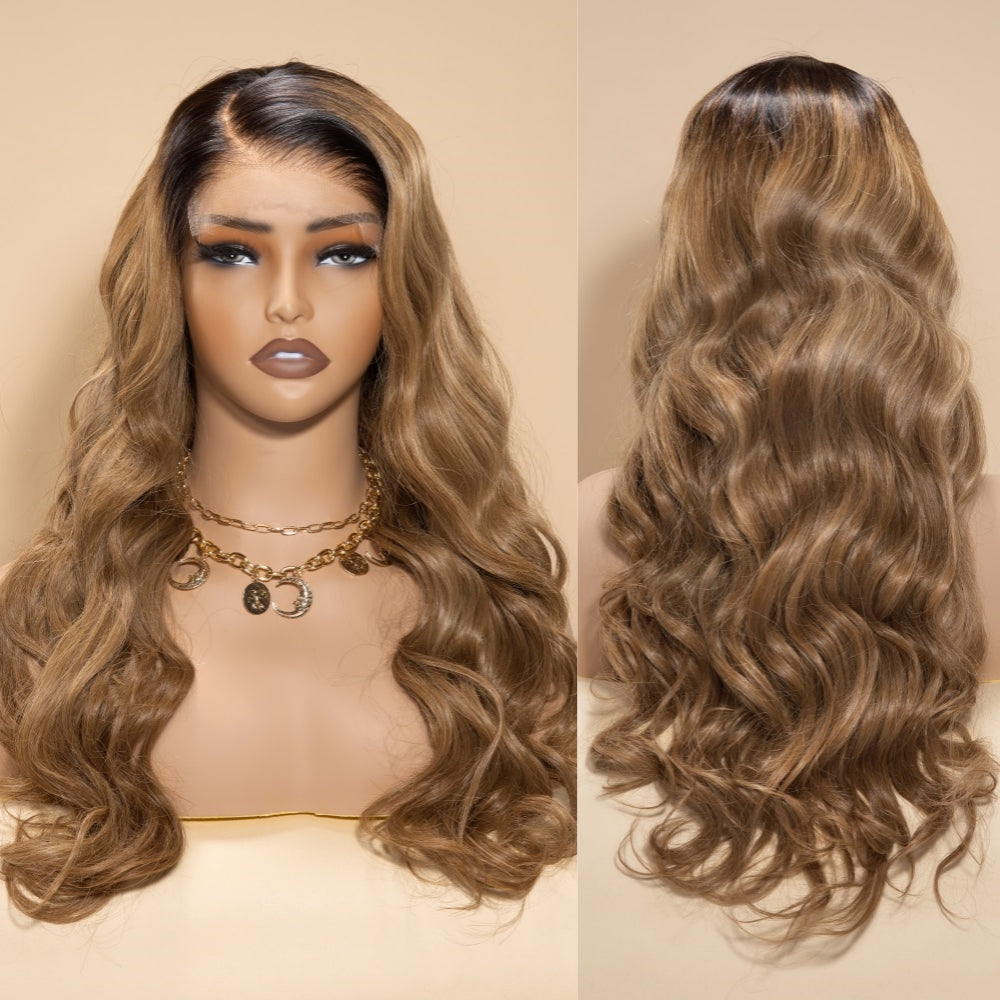 Professional Stylist Wig Tina A03 Colored Glueless Ready to Go Wig 5x5/13x4 HD Wig With Small Knots and Preplucked Hairline and Bleached Knots