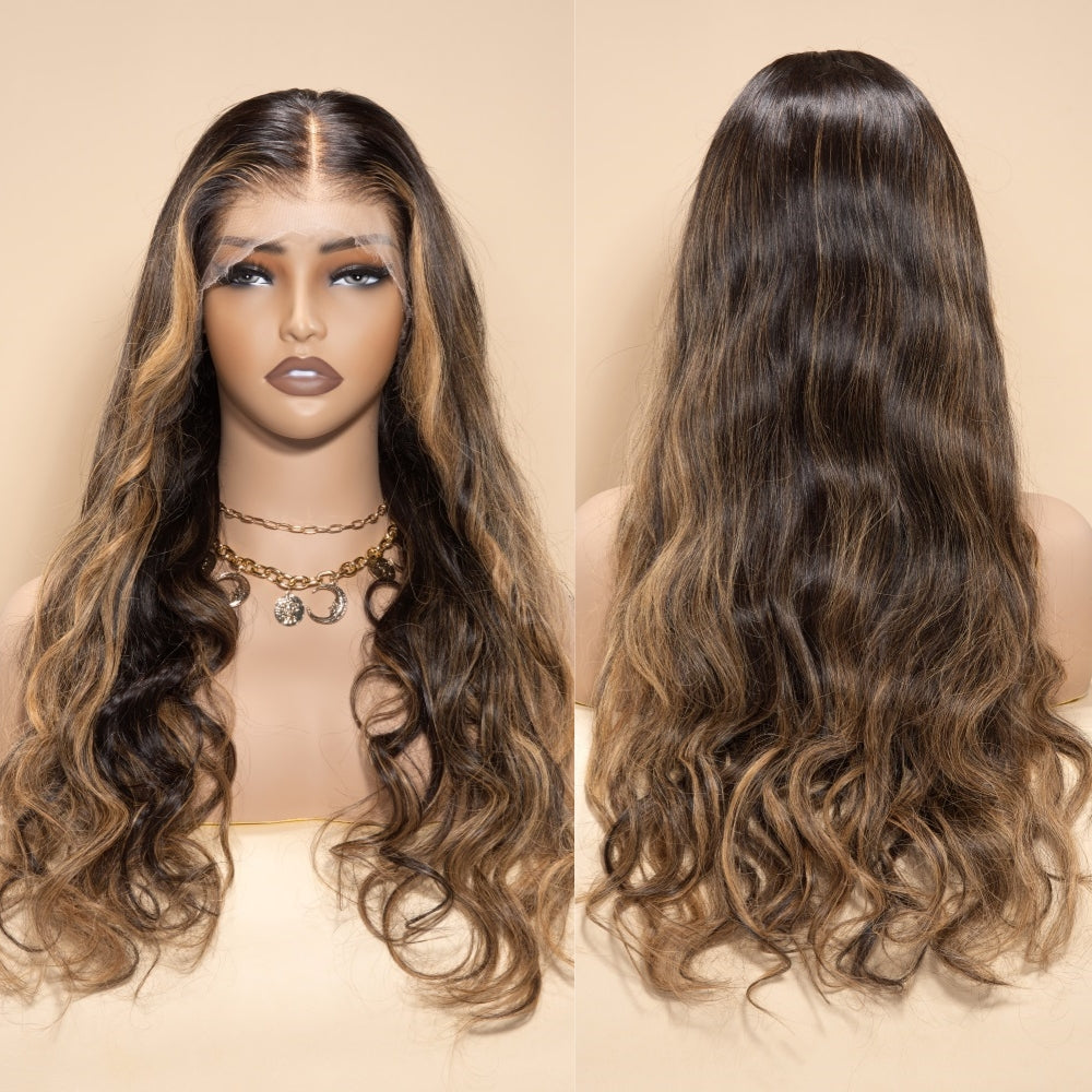 XBLhair Professional Stylist Wig Renny A08 Colored Glueless Ready to Go Wig 5x5/13x4 HD Wig With Small Knots and Preplucked Hairline and Bleached Knots