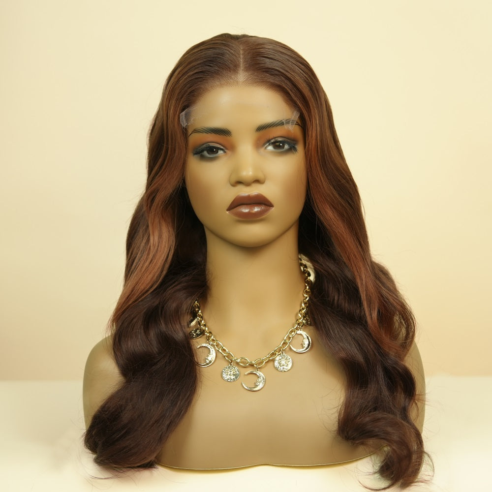 Highlight Colored Wig A11 Colored Glueless Ready to Go Wig 5x5 HD Wig Preplucked Hairline Bleached Small Knots