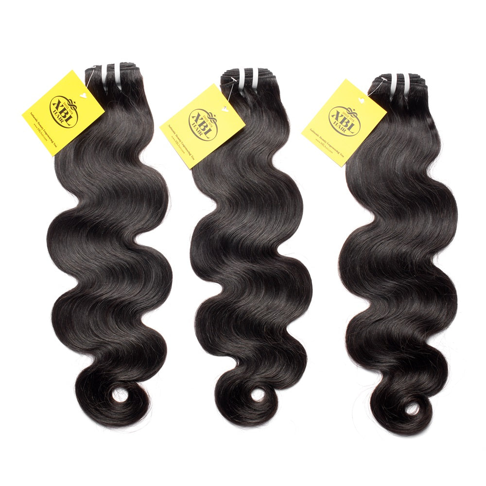 XBLhair Miss Flawless Raw Hair Premium One Donor 3 Bundle Deal Body wave