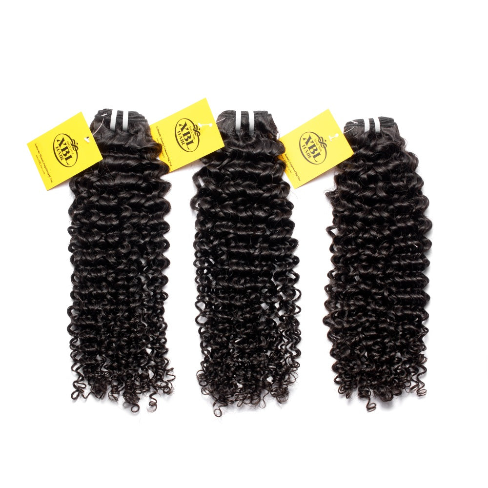 XBLhair Miss Flawless Raw Hair Premium One Donor 3 Bundle Deal Curly Wave
