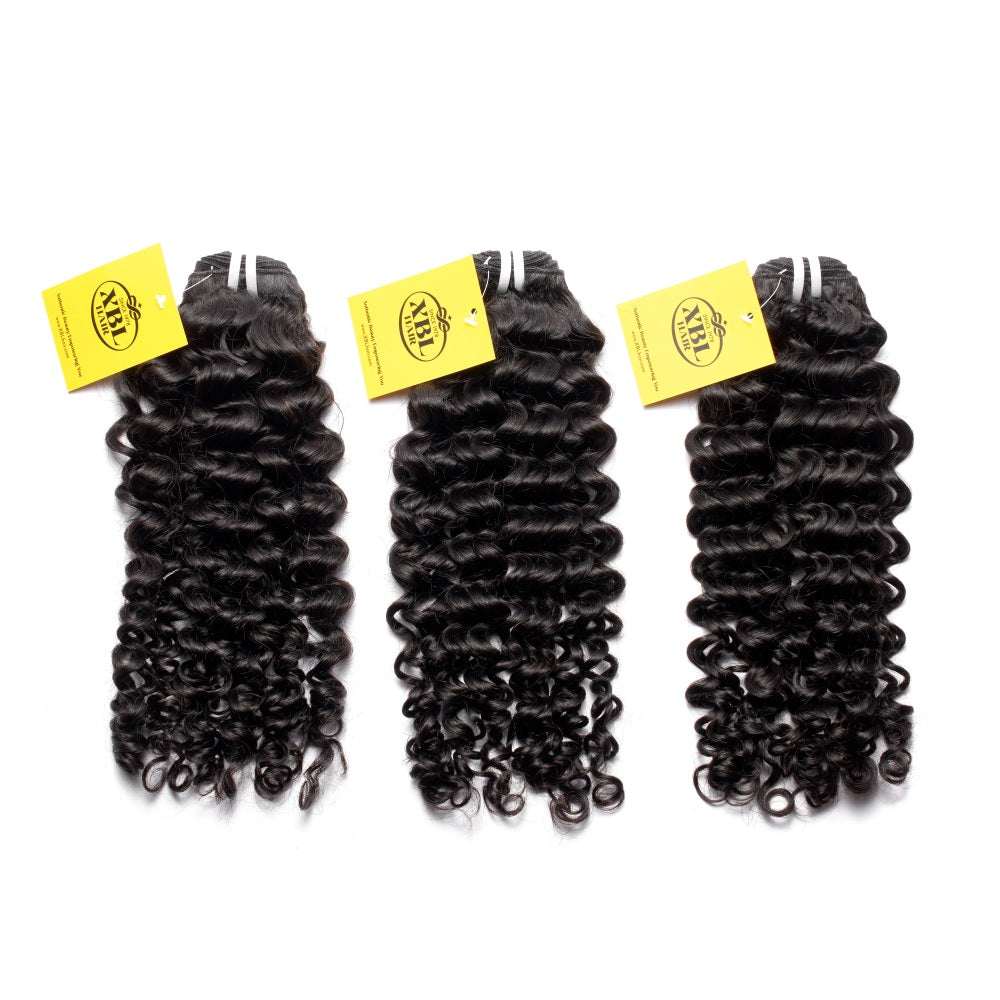 XBLhair Miss Flawless Raw Hair Premium One Donor 3 Bundle Deal Jerry curl
