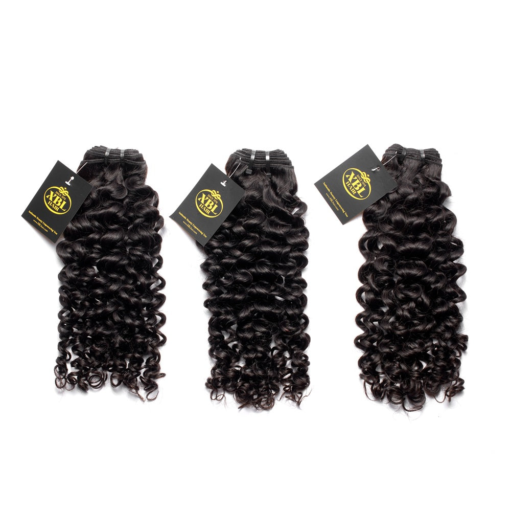 XBLhair Miss Lovely Mink Hair Top Selling 3 bundles deal Jerry curl