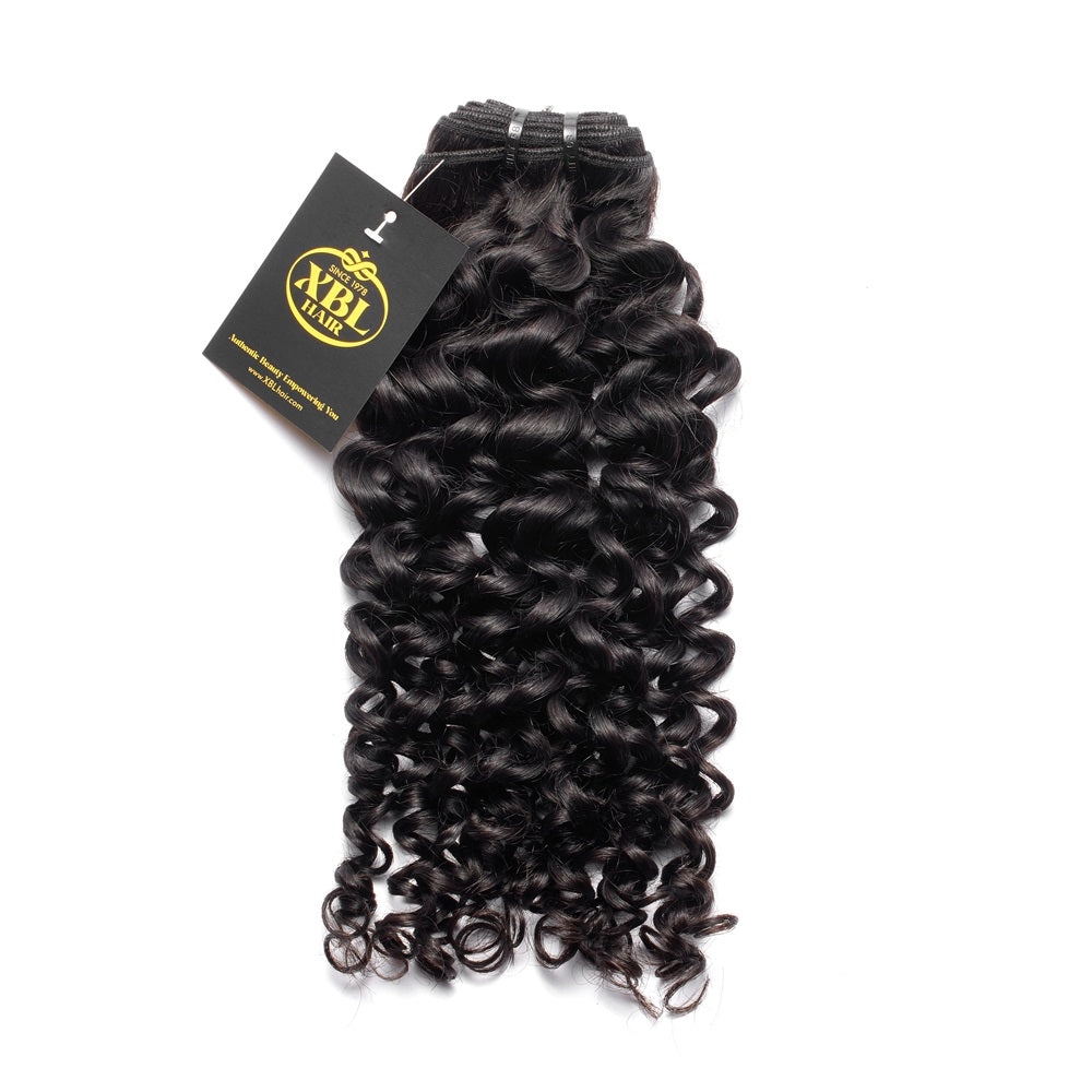 XBLhair Miss Lovely Mink Hair Jerry Curly Brazilian Hair Unprocessed Human Peruvian Hair
