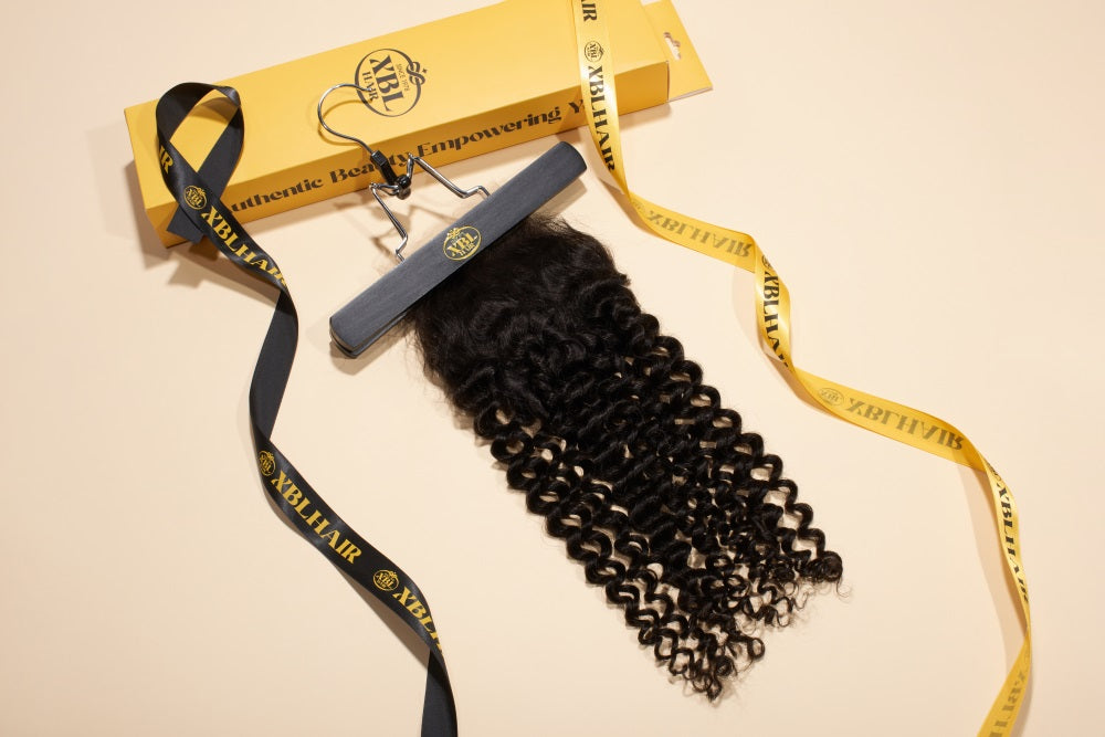 XBL Hair 13x4 HD Lace Frontal Curly Small Knots Pre-plucked Hairline