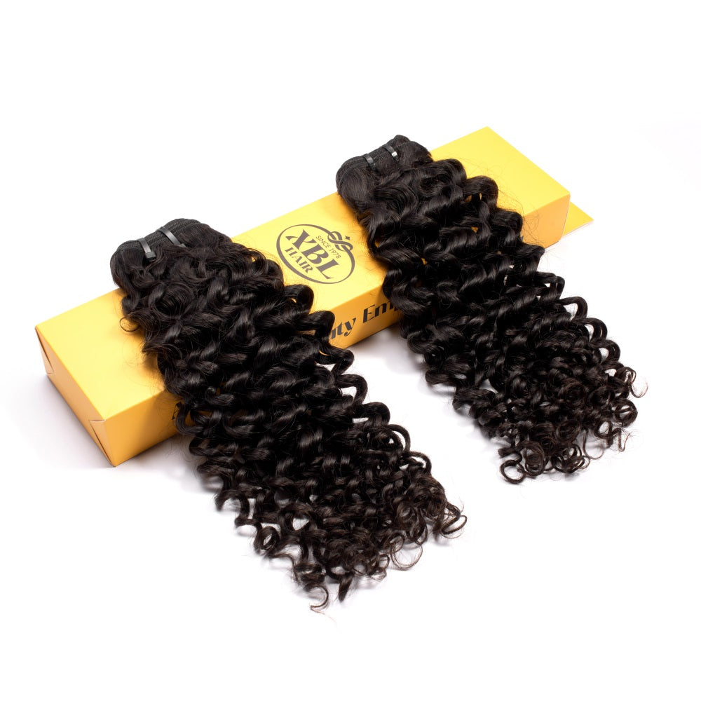 XBLhair Miss Lovely Mink Hair Jerry Curly Brazilian Hair Unprocessed Human Peruvian Hair