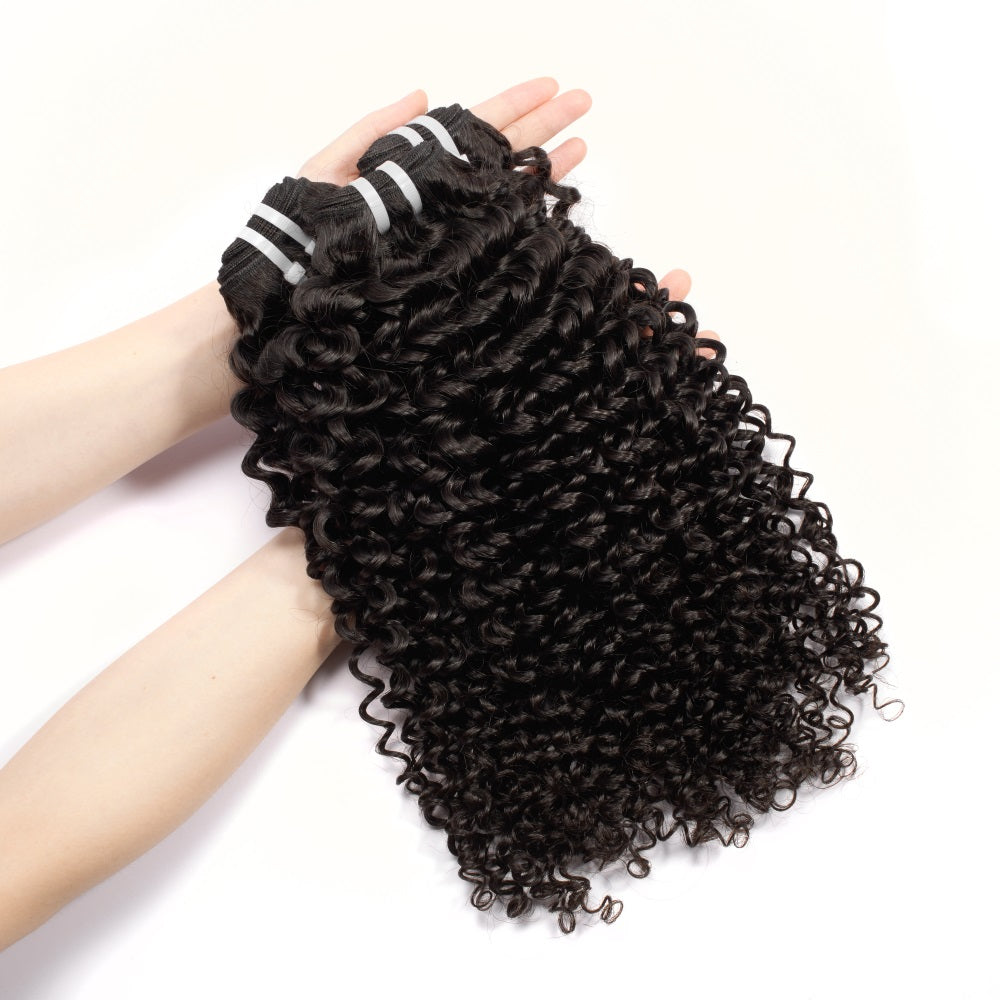 XBLhair Miss Flawless Raw Hair Premium One Donor 3 Bundle Deal Curly Wave