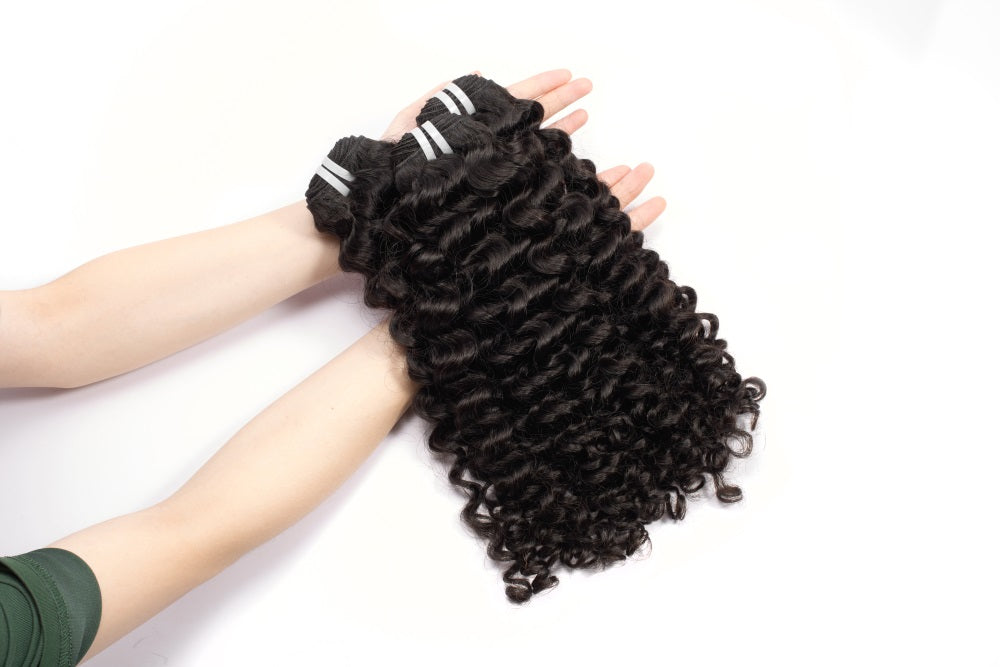 XBLhair Miss Flawless Raw Hair Premium One Donor 3 Bundle Deal Jerry curl