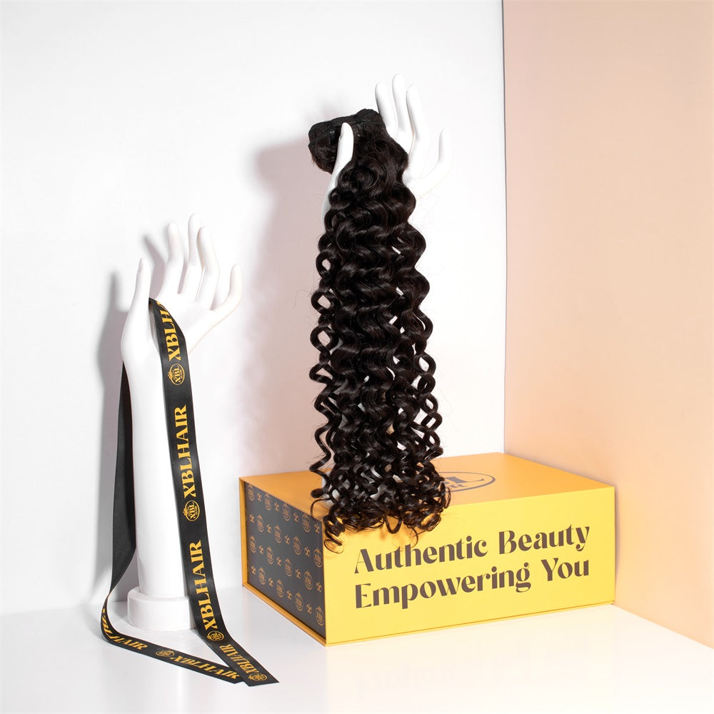 XBLhair Miss Lovely Mink Hair Jerry Curly Brazilian Hair Unprocessed Human Peruvian Hair