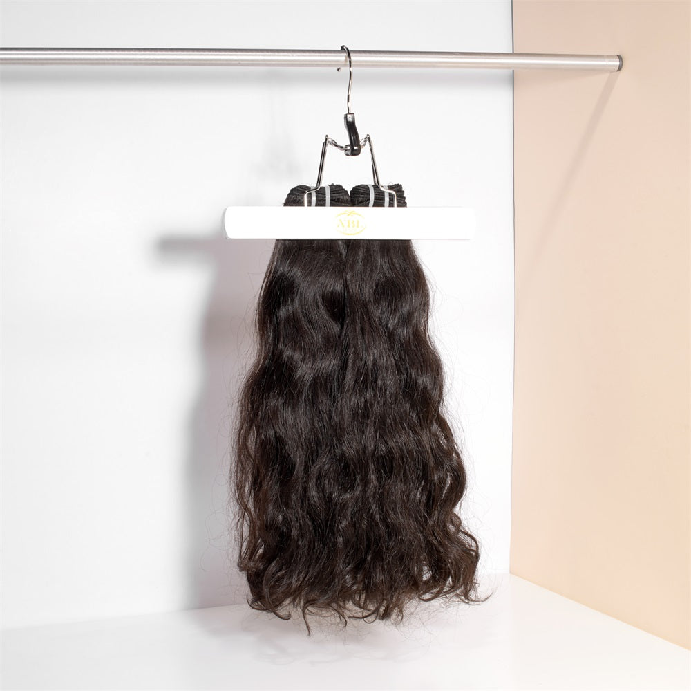 XBLhair Miss Attractive Burmese Raw Inborn Wavy Hair Extensions Natural Wave Human Hair