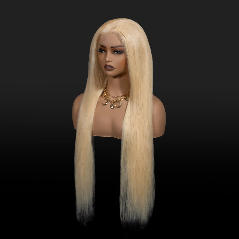 XBL Hair 613 Blonde Lace Front Wig Straight Blonde Wig 13x4 Lace Frontal Wig 613 Human Hair Wig