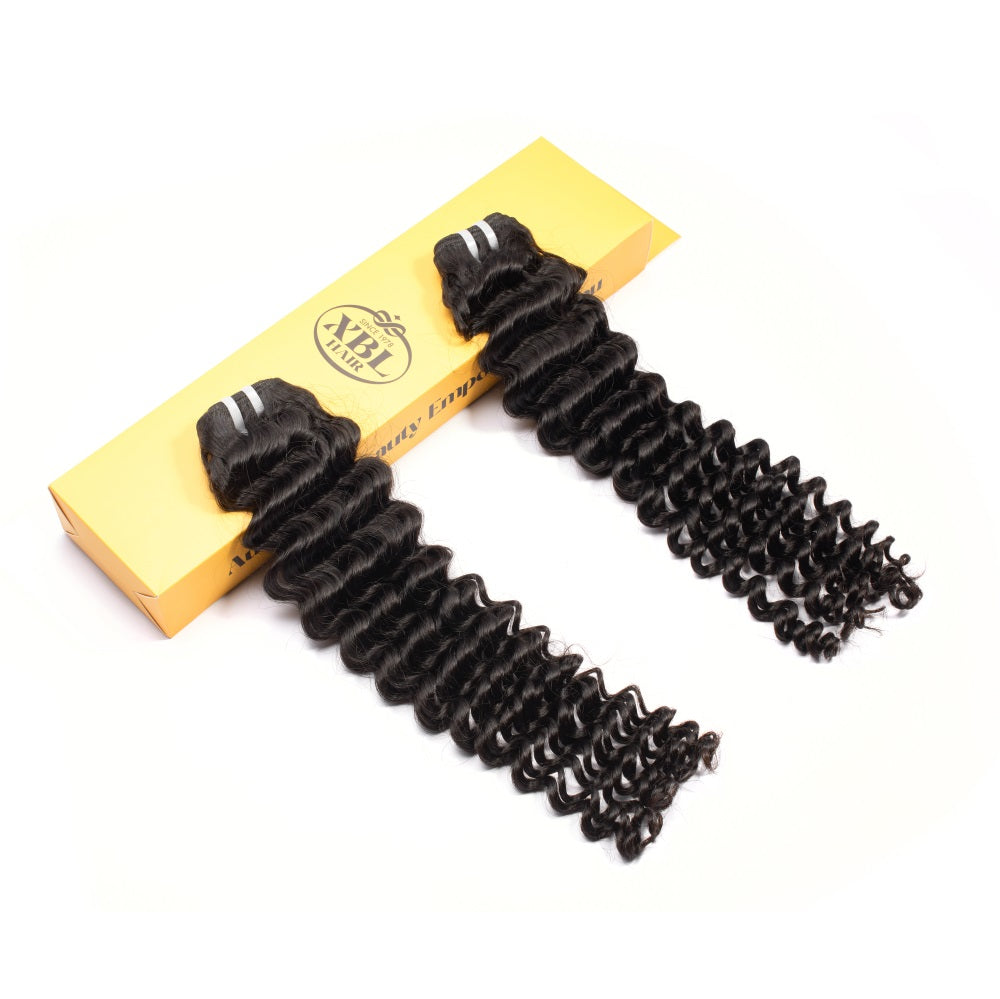 XBLhair Miss Flawless Raw Hair Premium One Donor 3 Bundle Deal Deep Wave