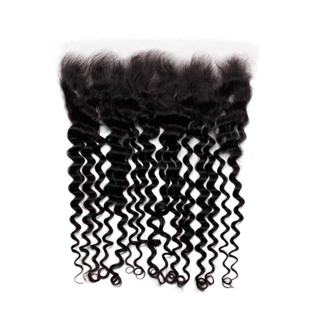 XBL Hair 13x4 HD Lace Frontal Deep Wave Small Knots Pre-plucked Hairline