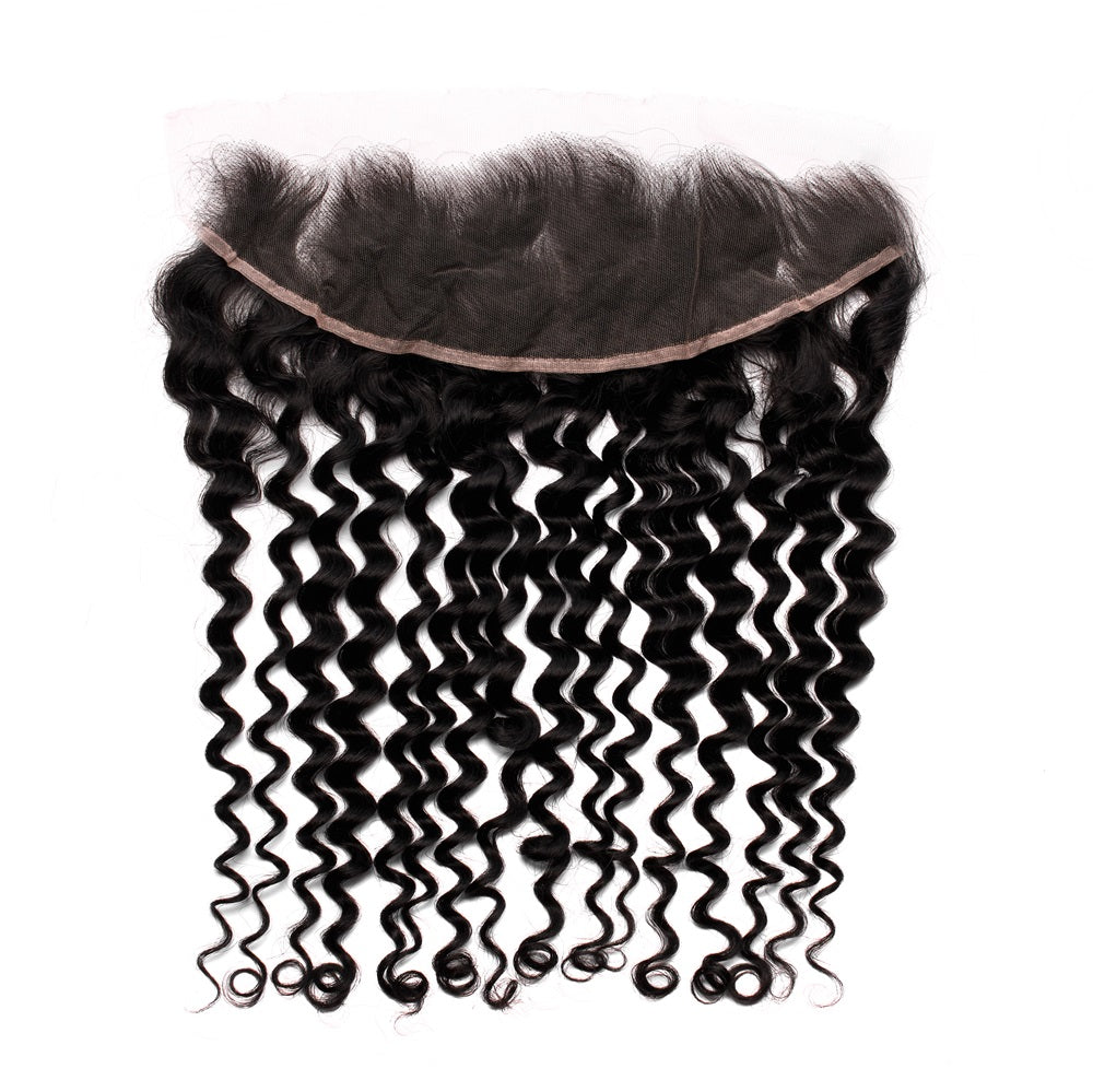 XBL Hair 13x4 HD Lace Frontal Deep Wave Small Knots Pre-plucked Hairline