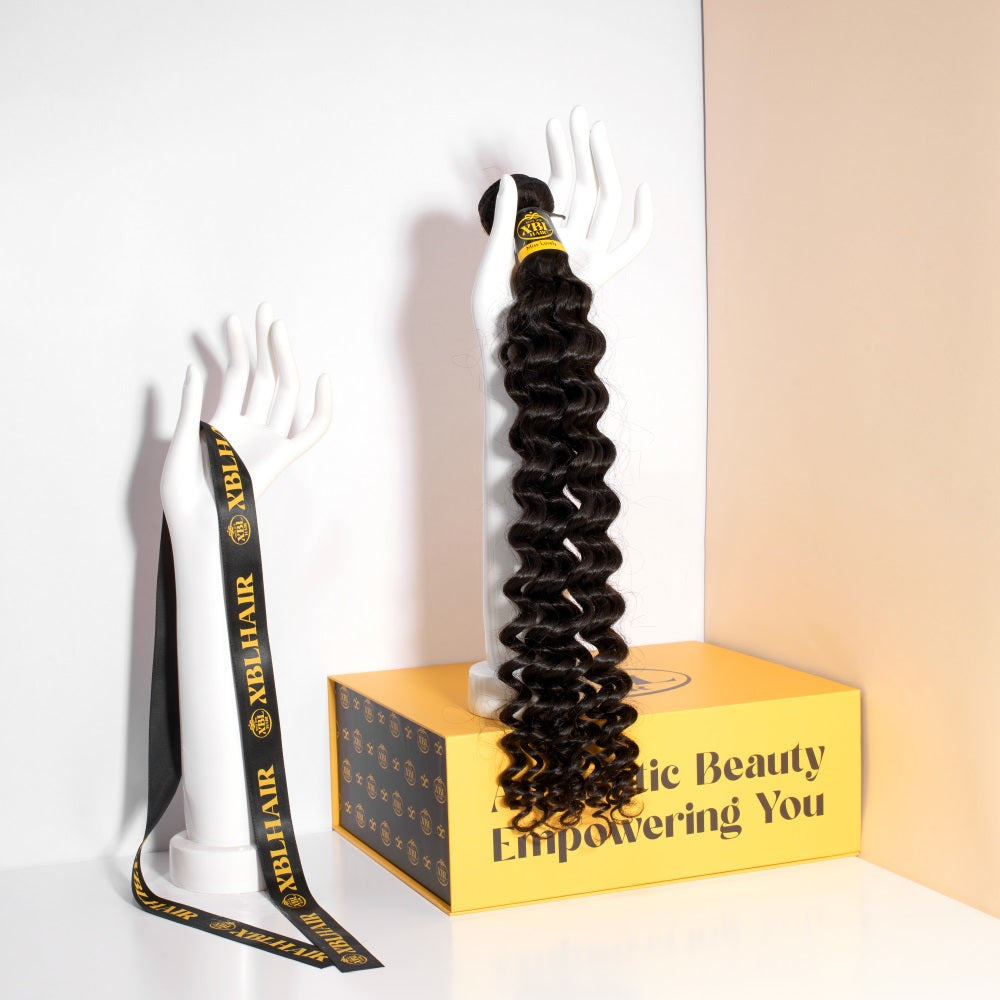 XBLhair Miss Lovely Mink Hair Deep Wave Hair Weave Brazilian Virgin Hair Extensions