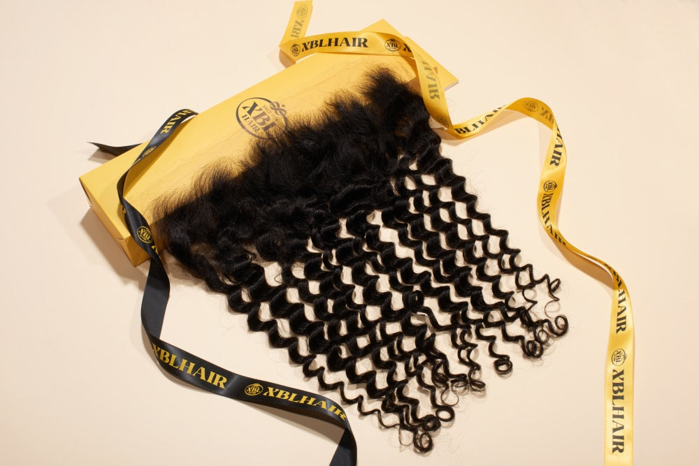 XBL Hair 13x4 HD Lace Frontal Deep Wave Small Knots Pre-plucked Hairline