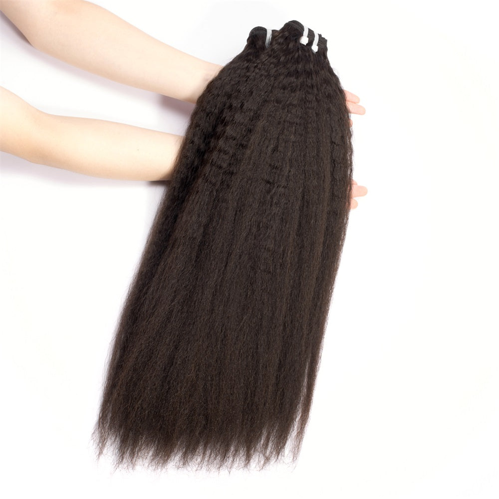 XBLhair Miss Flawless Raw Hair Premium One Donor 3 Bundle Deal Kinky Straight