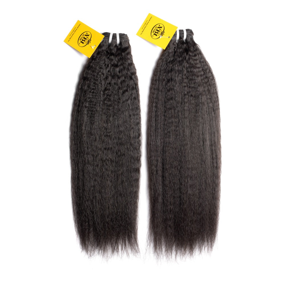 XBLhair Miss Flawless Raw Hair Premium One Donor 3 Bundle Deal Kinky Straight