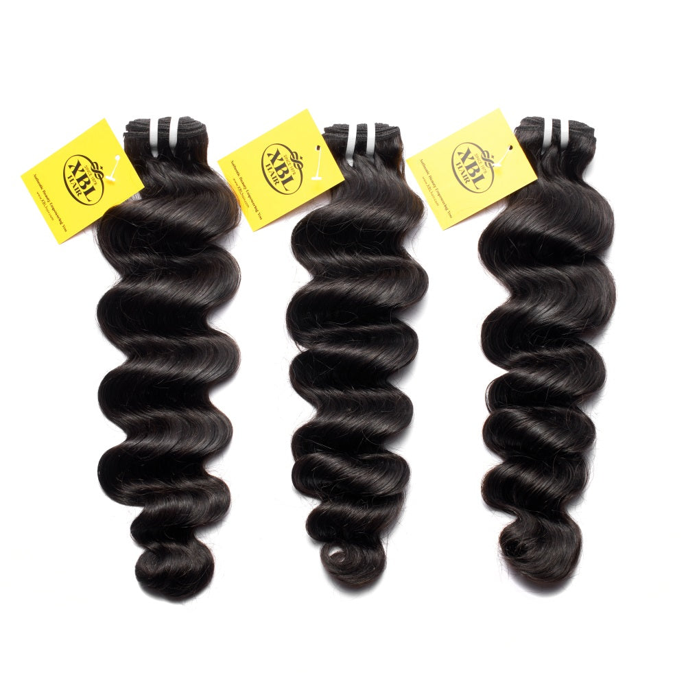 XBLhair Miss Flawless Raw Hair Premium One Donor 3 Bundle Deal Loose Deep