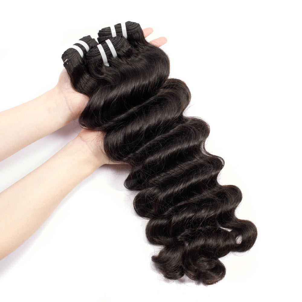 XBLhair Miss Flawless Brazilian Raw Hair Loose Deep Virgin Hair Unprocessed Hair