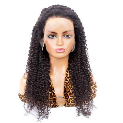 180% Density 13×4 Transparent Lace Frontal Wig Curly