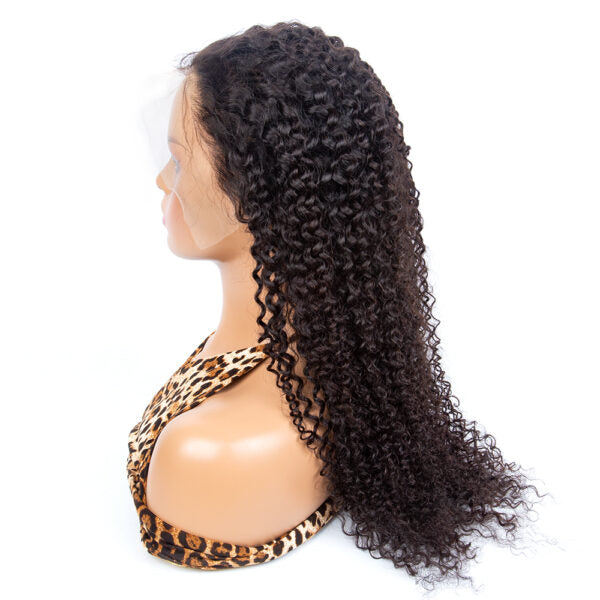 180% Density 13×4 Transparent Lace Frontal Wig Curly