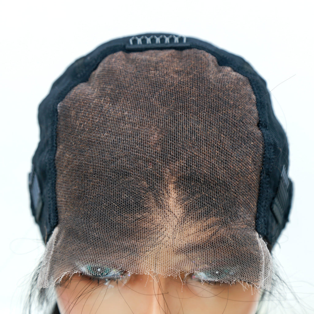 XBL hair Wholesale Glueless Wig Pineapple Wave 5x5 HD Lace Closure Wig Bleached Knots Pre-plucked Human hair Single Knot