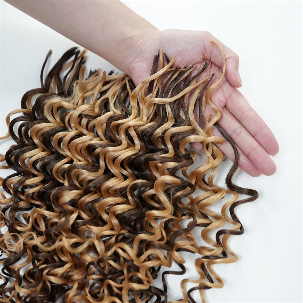 Pre-divided Braiding 4/27 deep wave Hair Bulk