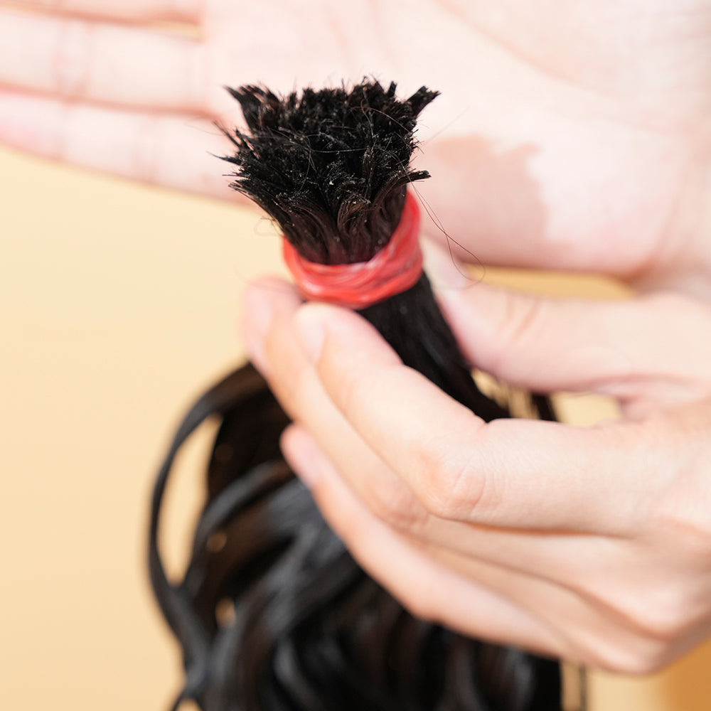 XBLhair Pre-divided Braiding Hair 3 Bundles Water Wave Braiding Hair Bulk Human Hair